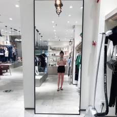 의류매장 스튜디오 특대형 전신거울 미러 높이 옷가게 초백색 거울 날씬한 전신미러 얼굴망 